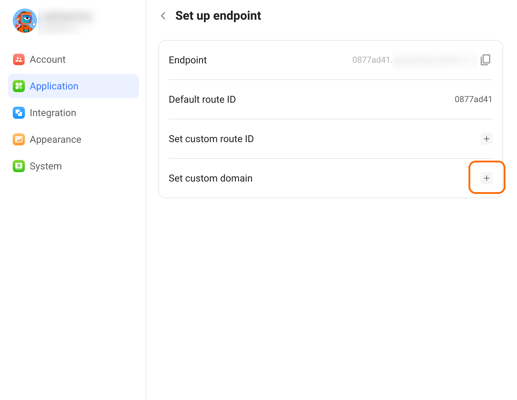 Set third-party domain
